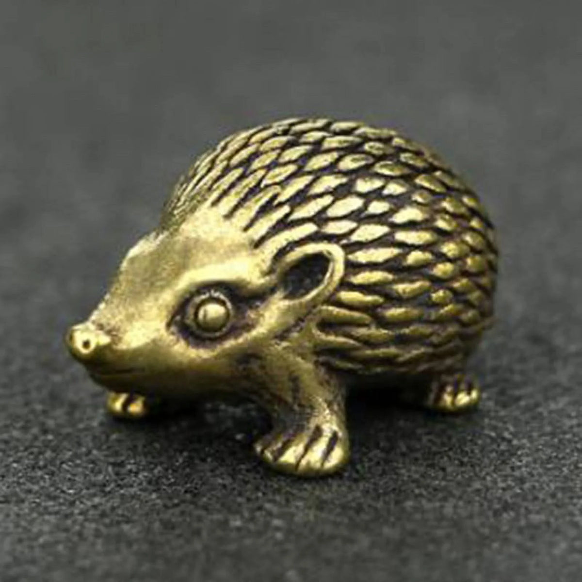 Brass Hedgehog Statue Home Decor Ornaments E73066