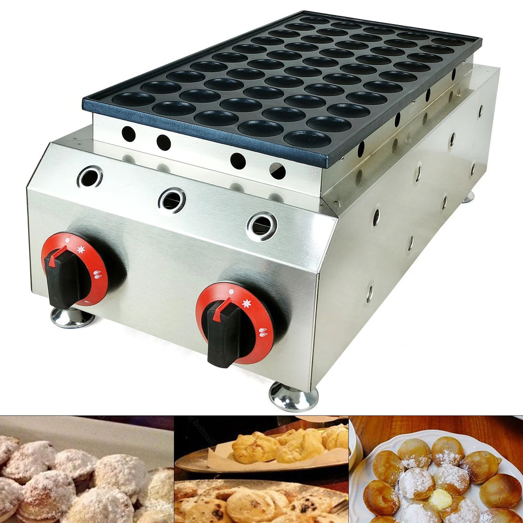 50 Holes Nonstick LPG Dutch Pancakes Baker N1793