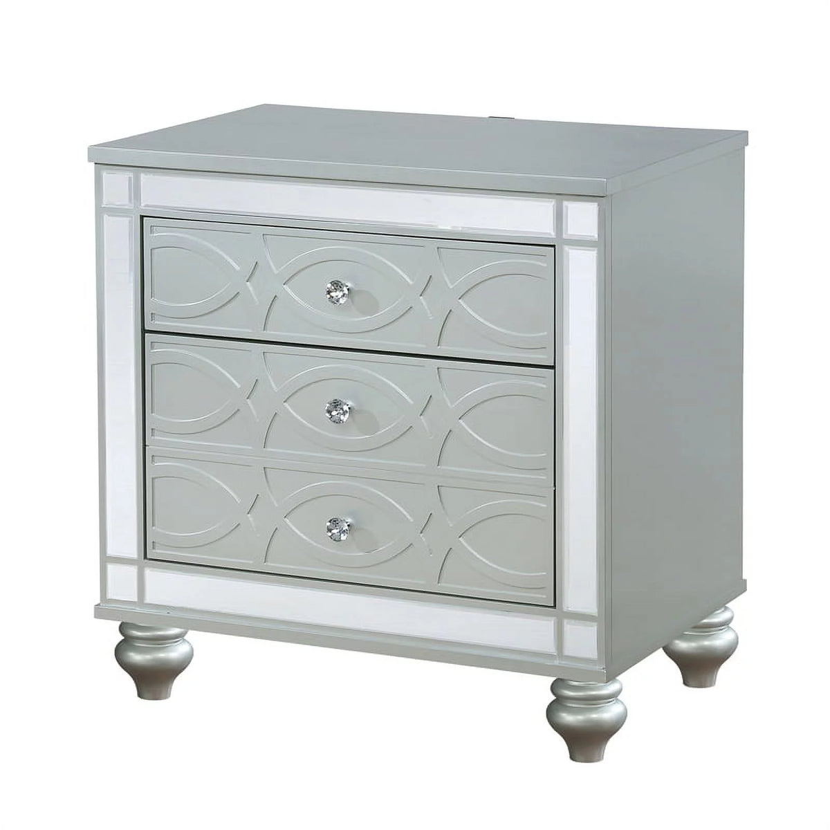 4-piece Eastern King Bedroom Set with LED Lighting C858