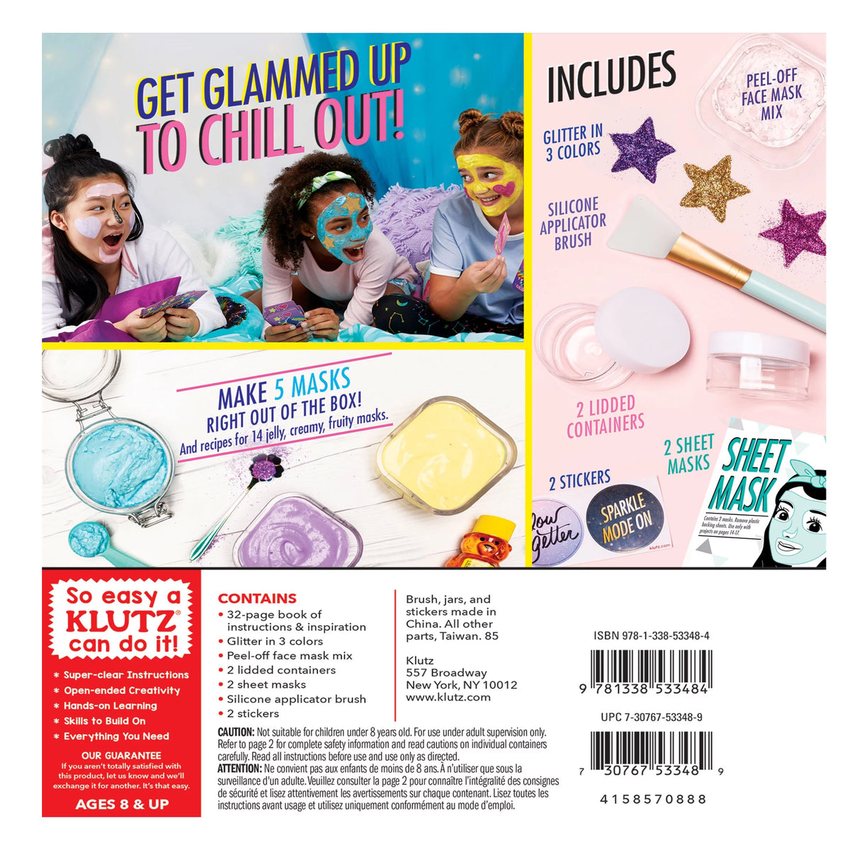Glitter Face Masks DIY Set G14133