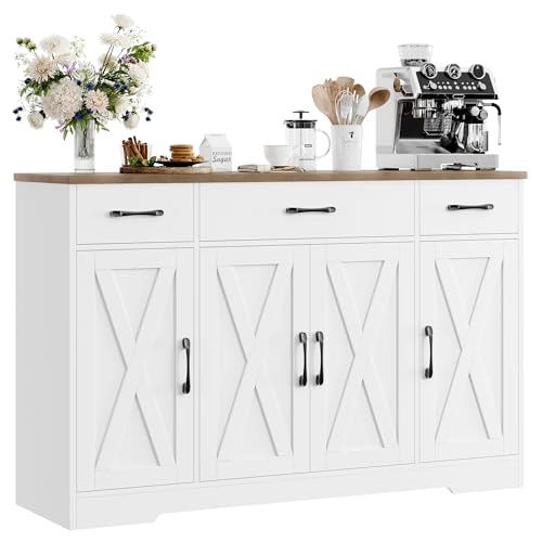 Ash Grey Buffet Sideboard Cabinet with Drawers H90720