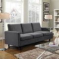 Gray Fabric 3-Seater Sofa O4381