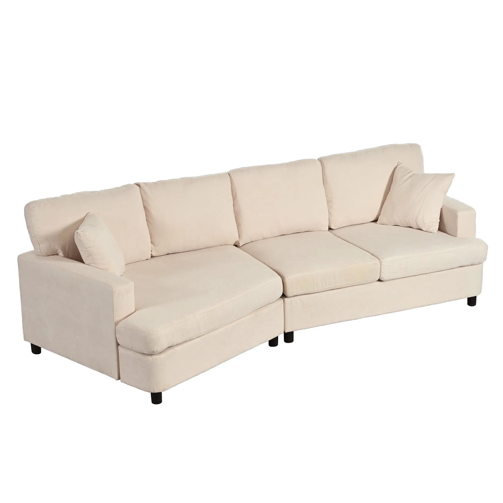 3 Seat Sofa with Removable Cushions and 2 Pillows H733