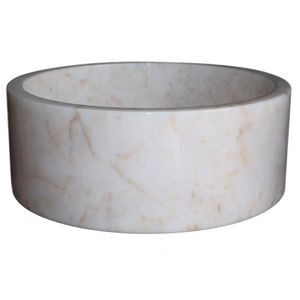 Afyon White Marble Vessel Sink U38773