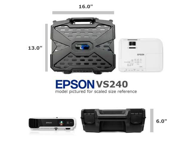 Video Projector Hard Case with Internal Foam O311229