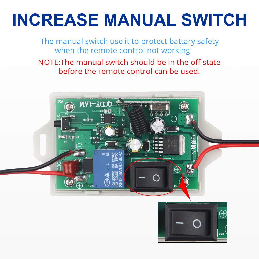 12V 180Amp Car Marine Battery Disconnect Switch Pack of 2 M1387