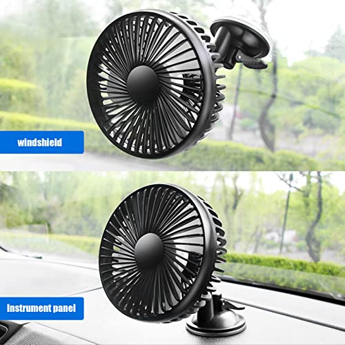 Black USB Powered Portable Vehicle Fan D504463