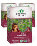 Hibiscus Herbal Tea, Caffeine-Free, 18 Infusion Bags, 3 Pack G356