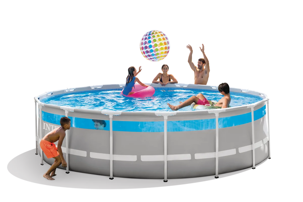 Clearview Prism Frame Above Ground Swimming Pool Set with Pump U8336