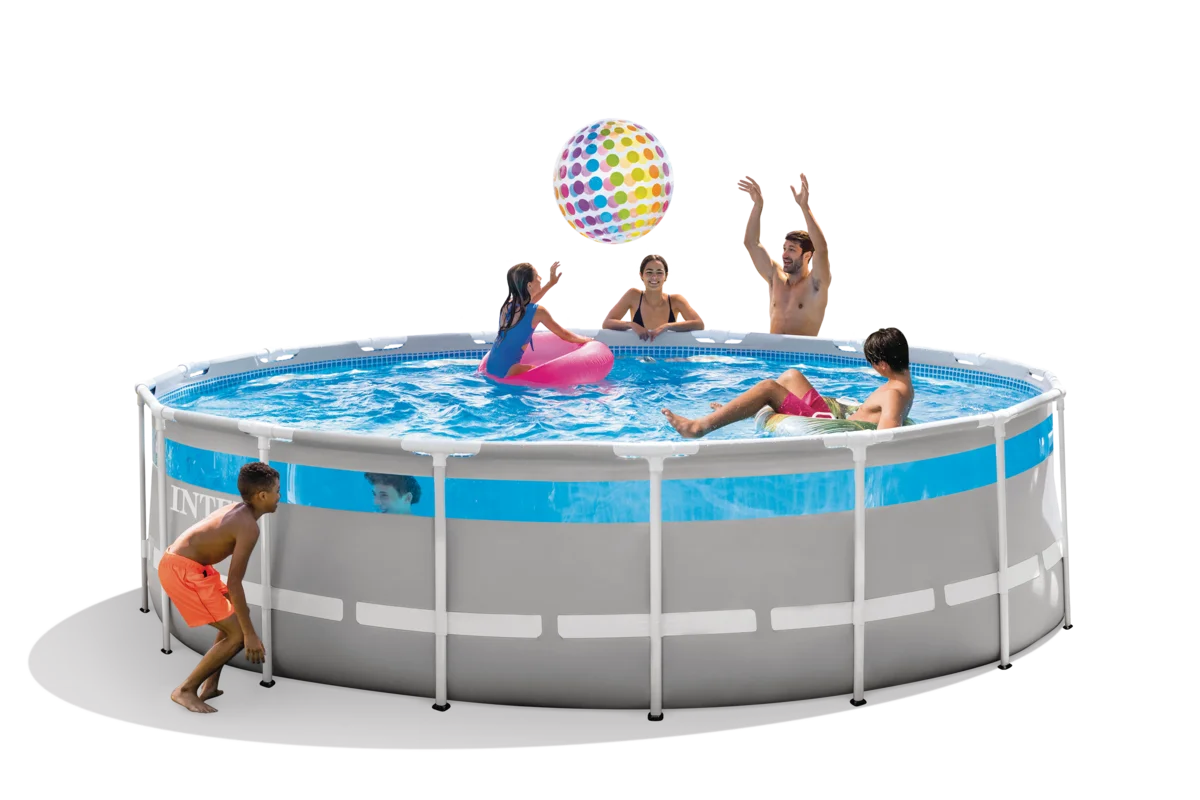Clearview Prism Frame Above Ground Swimming Pool Set with Pump U8336