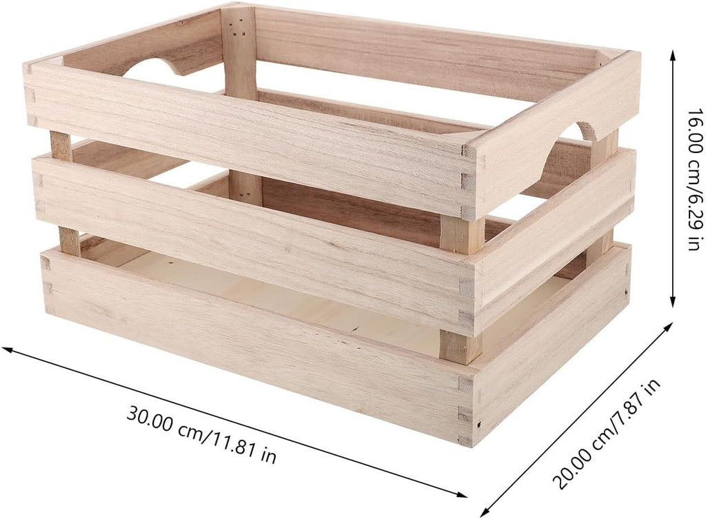 1pc Wooden Bamboo Storage Box I72704