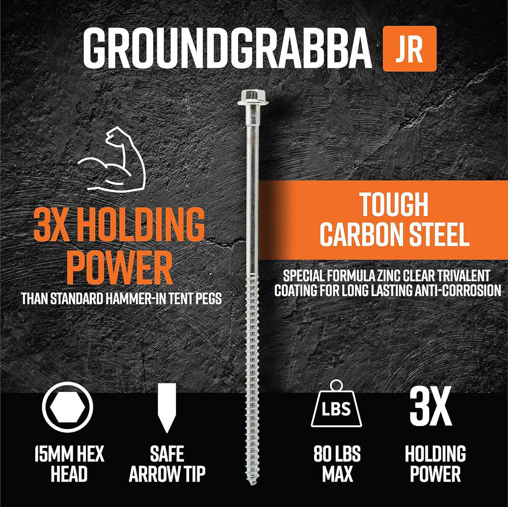 11 Inch 6 Pack Screw-In Ground Anchors W240563