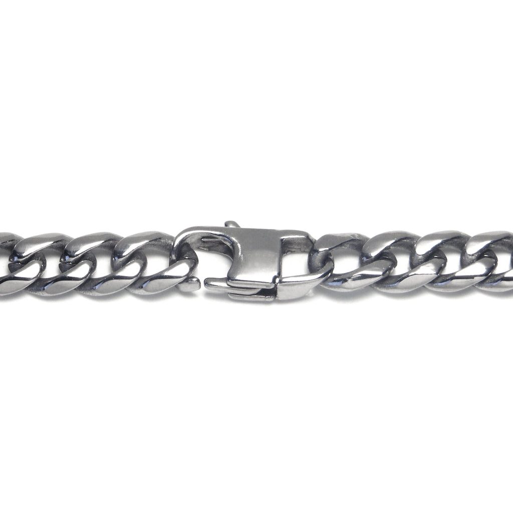 Titanium 7MM Curb Chain Link Necklace 20" W413