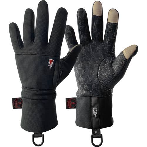 Black Polartec Wind Pro Liner Gloves, Touchscreen Capable C7181