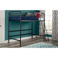 Black Twin Loft Bed Frame U887972