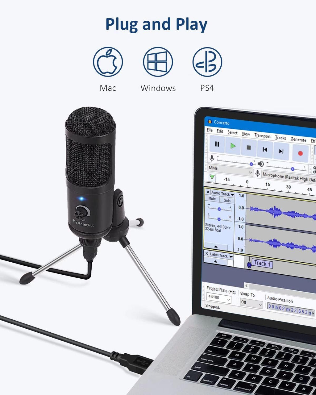 USB Condenser Studio Microphone M6084