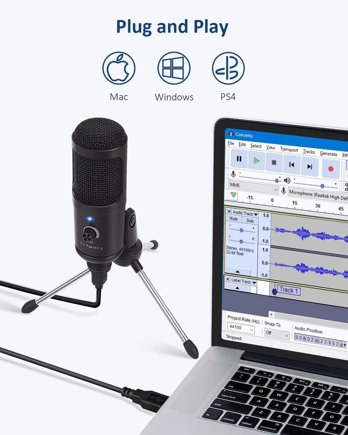 USB Condenser Studio Microphone M6084