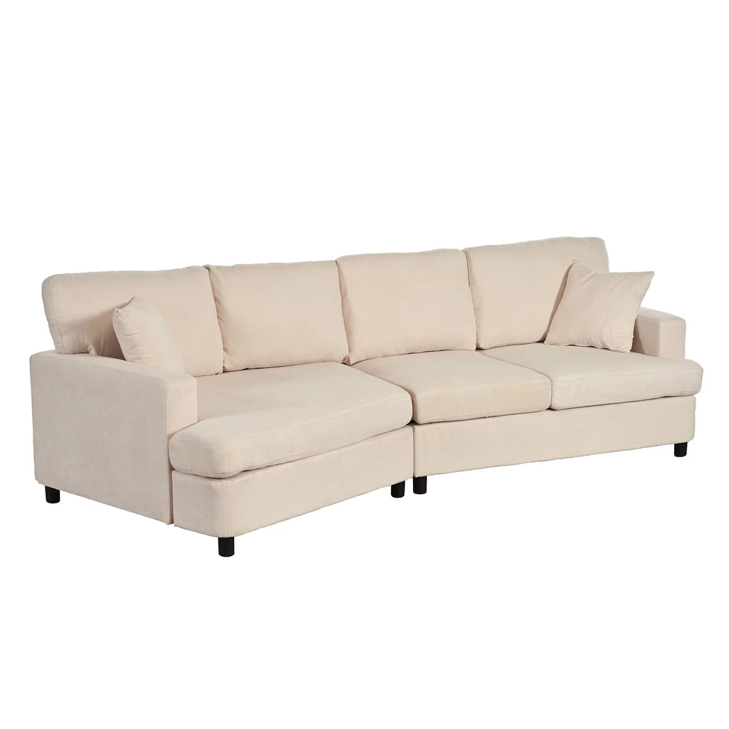 3 Seat Sofa with Removable Cushions and 2 Pillows H733