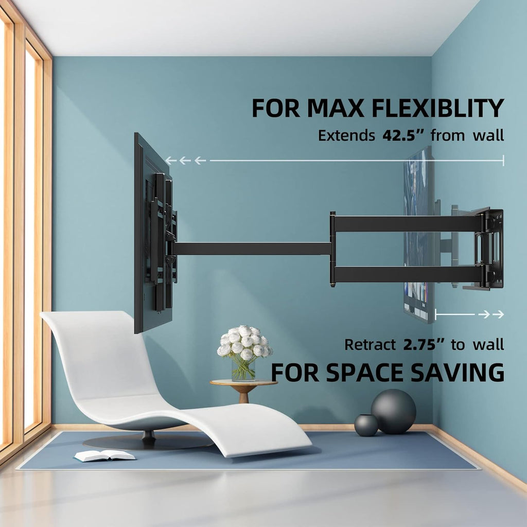 Full Motion TV Wall Mount Bracket for 42-80 inch TVs U55286