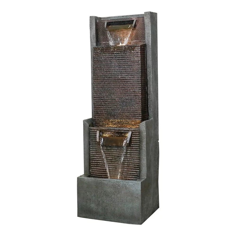 39.3-Inch Indoor Water Fountain with LED Lights X9281