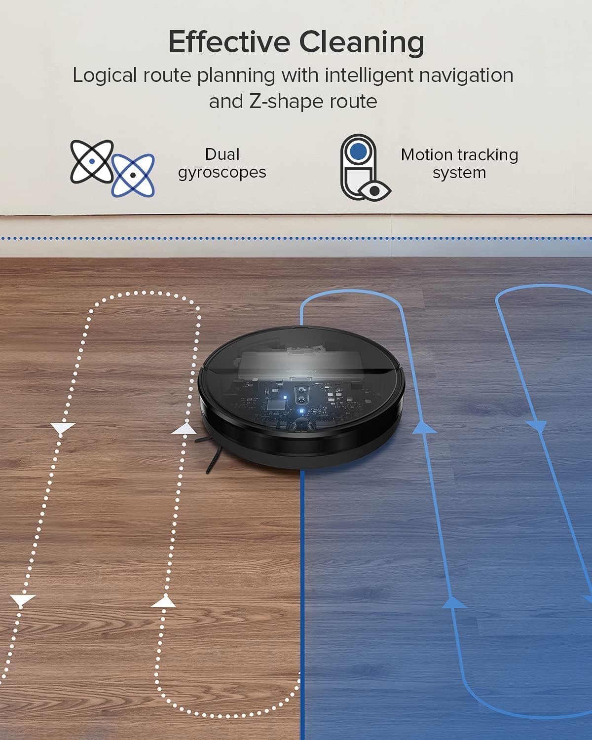 Robot Vacuum Cleaner with 2000Pa Strong Suction, 200min Runtime H453427