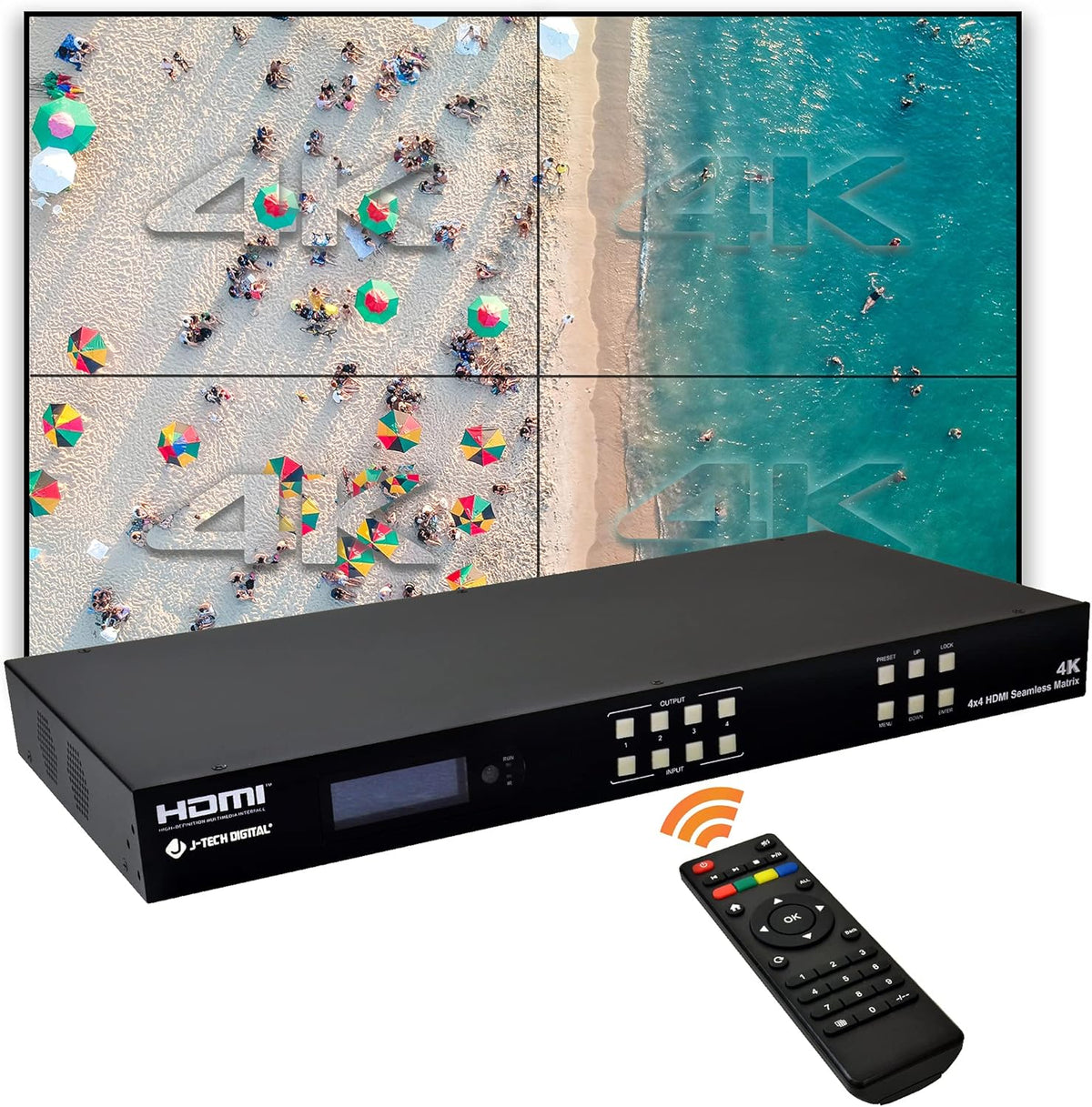 4K60Hz HDMI Video Wall Controller Multiviewer Seamless Switch Matrix Z7590