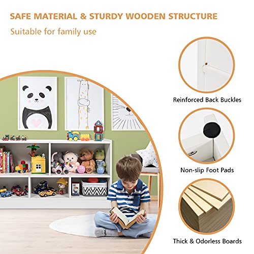 Wooden 5-Section Toy Storage Organizer F98151