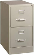 Light Gray Metal 2 Drawer Vertical File Cabinet S455
