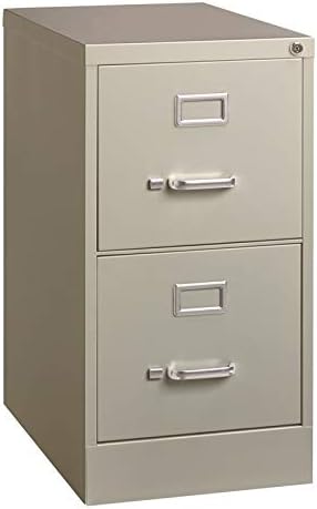 Light Gray Metal 2 Drawer Vertical File Cabinet S455