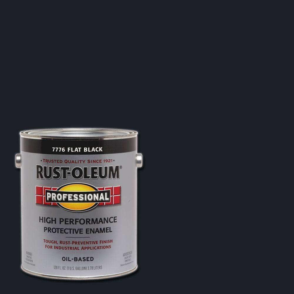 1 gal. Flat Black Oil-Based Interior/Exterior Paint 2-Pack H785802