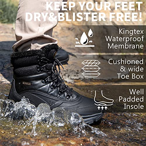 Men's Waterproof Hiking Boots Mid Top Ankle Boots P901