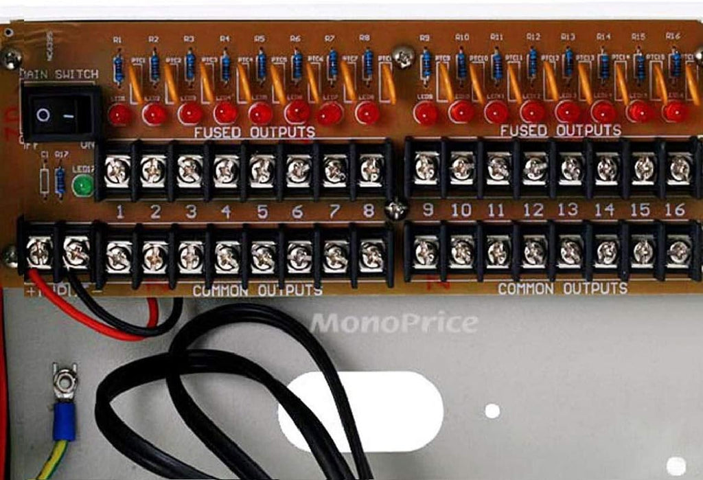 4 Channel 12V DC 5 Amps CCTV Camera Power Supply X909341