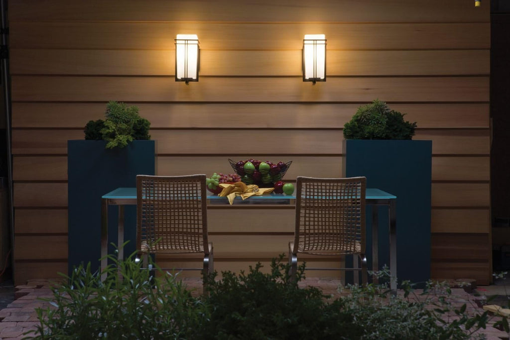 1 Light Black Outdoor Wall Light J3319