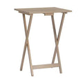 5 Piece Acacia Tray Table Set J658850