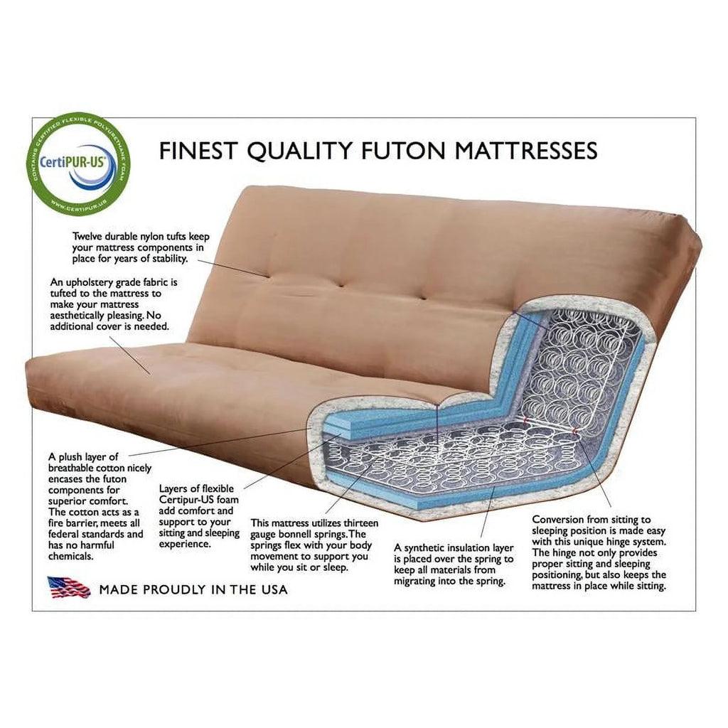 Fabric Full Size Futon Cover in Multi-Color Print J229