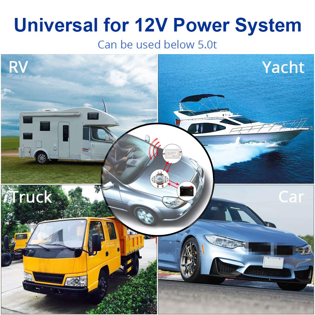 12V 180Amp Car Marine Battery Disconnect Switch Pack of 2 M1387
