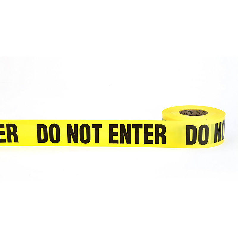 Yellow Barricade Tape, 3mil, 3x22 x 1000&, Pack of 10 B5168