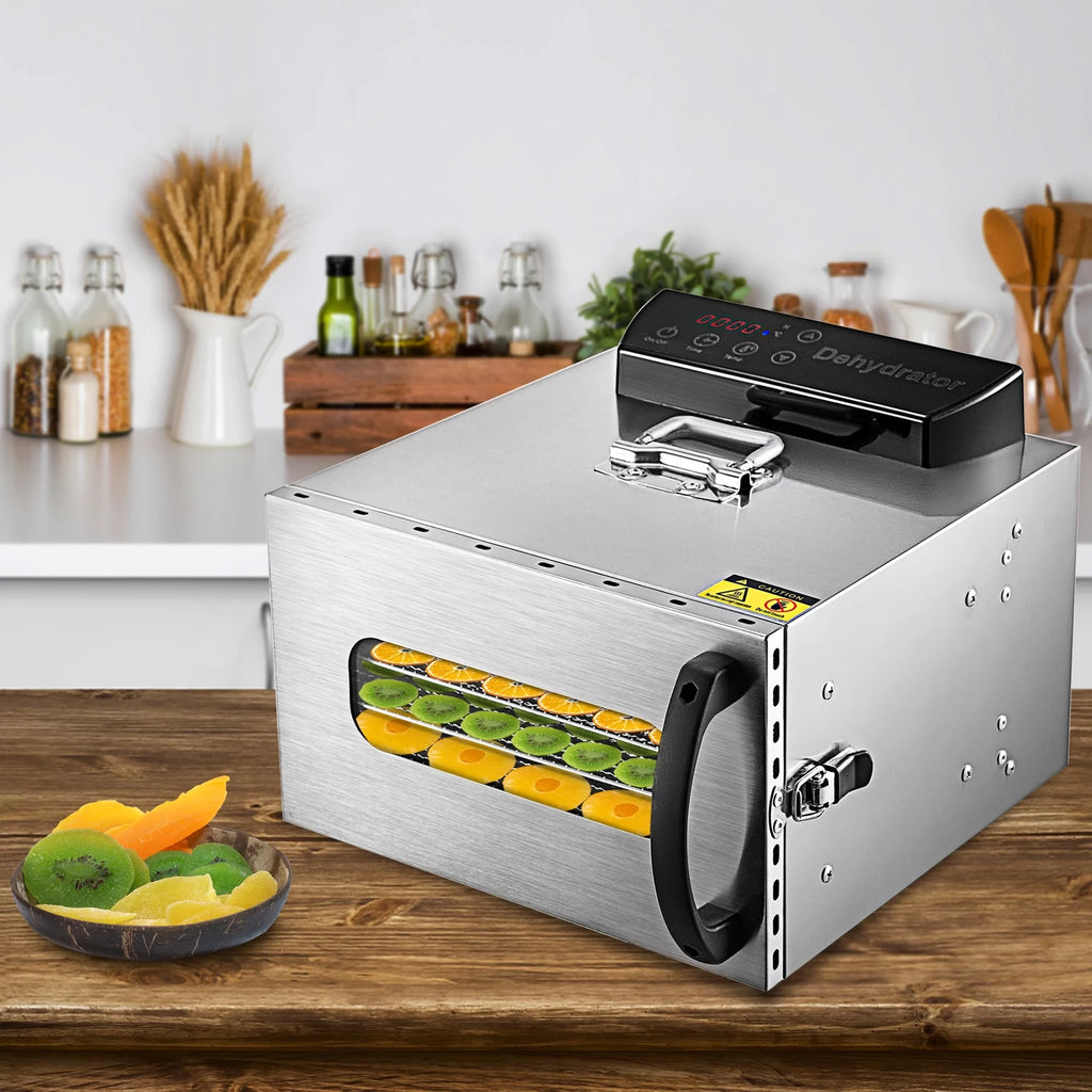 Stainless Steel 6 Trays Digital Food Dehydrator K136