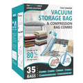 20 Pack Vacuum Storage Bags with Hand Pump O486759