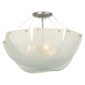 Satin Nickel Semi Flush Light J117273