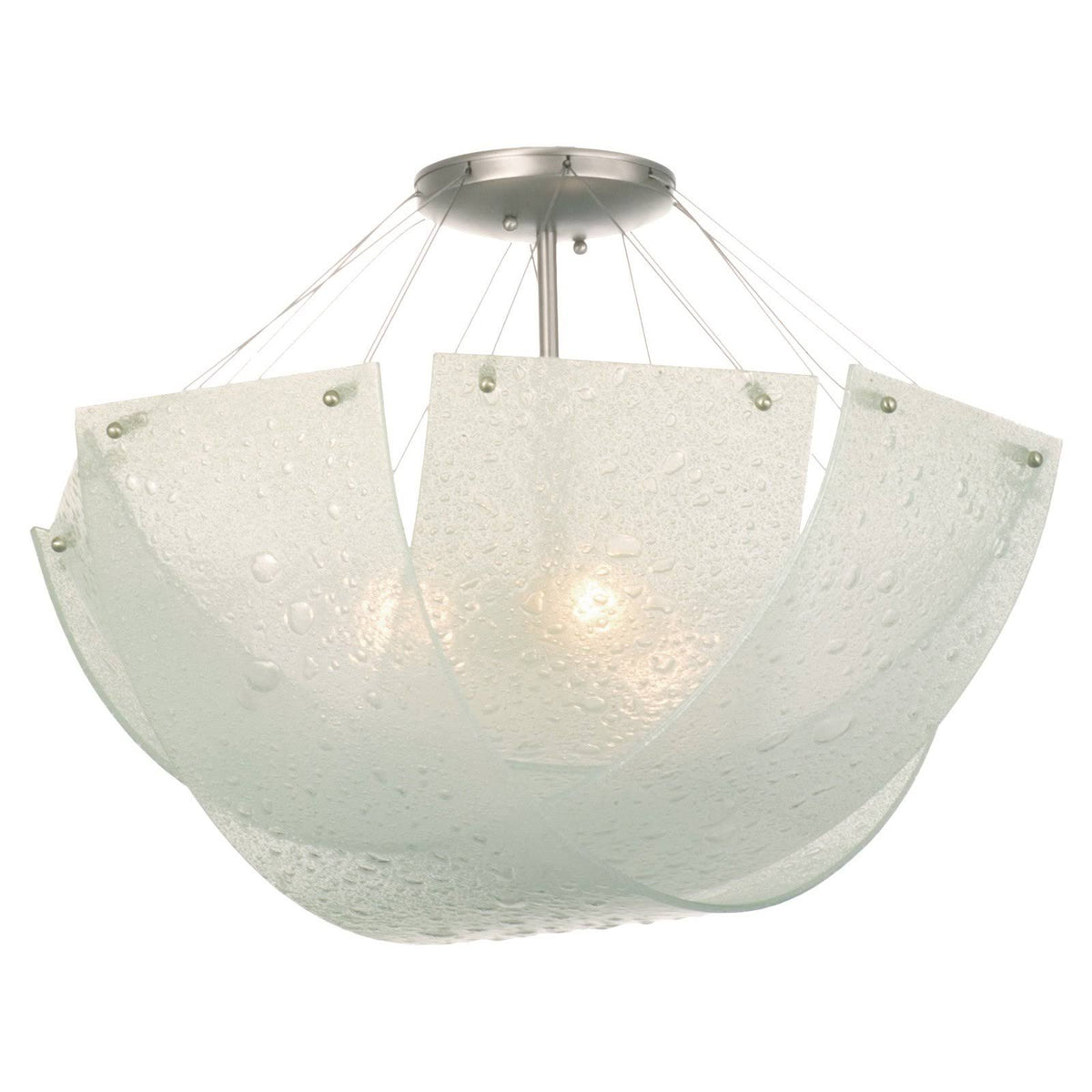 Satin Nickel Semi Flush Light J117273