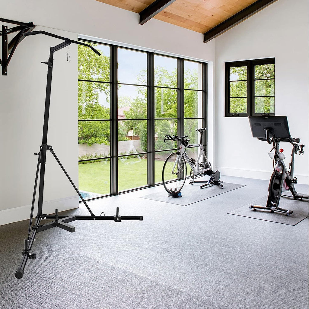 Heavy Bag Stand Folding Boxing Stand with Pull Up Bar Portable Sandbag Rack Free Standing Punching Bag Stand F205