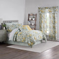 4 Piece Cotton Queen Comforter Set Blue K89983