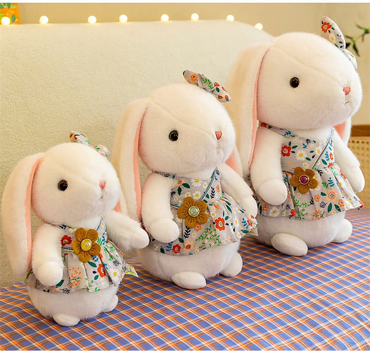 Easter Bunny Plush Stuffed Toy with Floppy Ears H805430