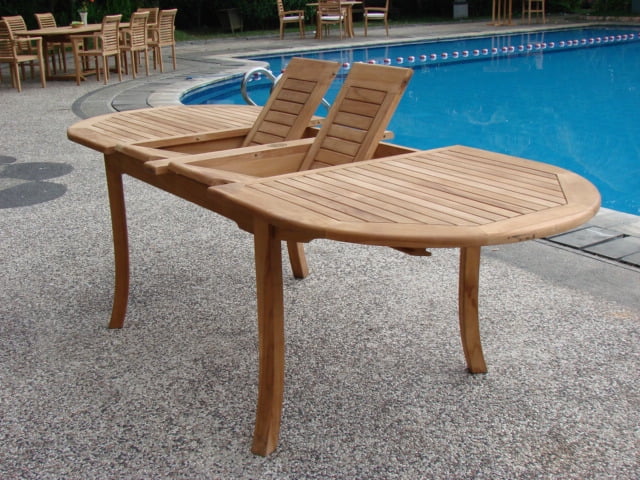 Grade-A Teak 7 Pc Dining Set with 6 Stacking Arm Chairs W605441
