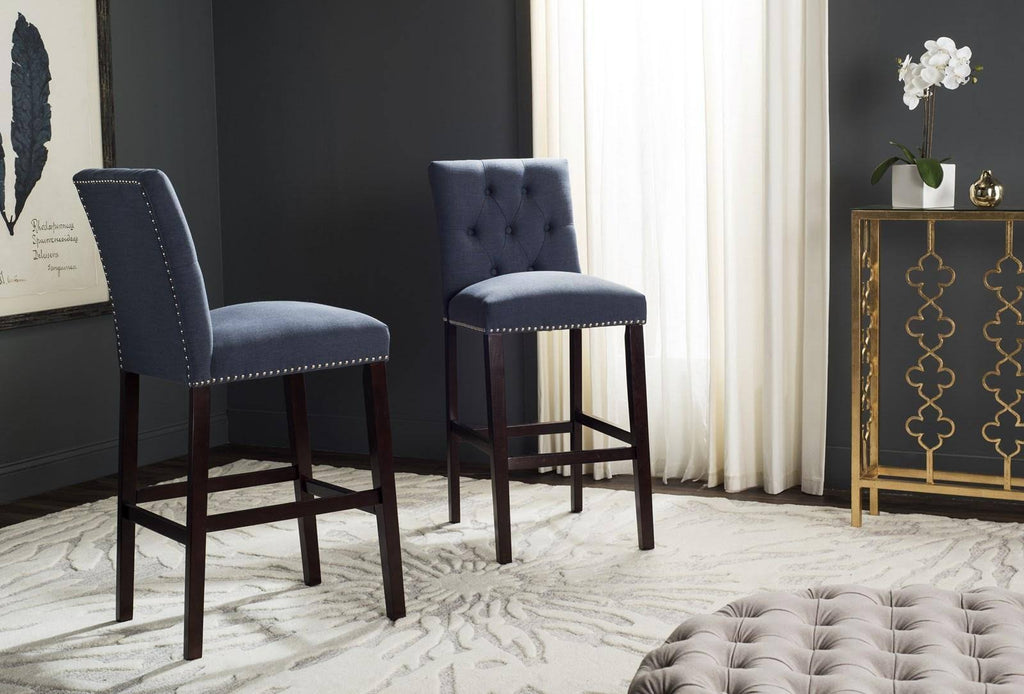 Navy Espresso Bar Stool L385739