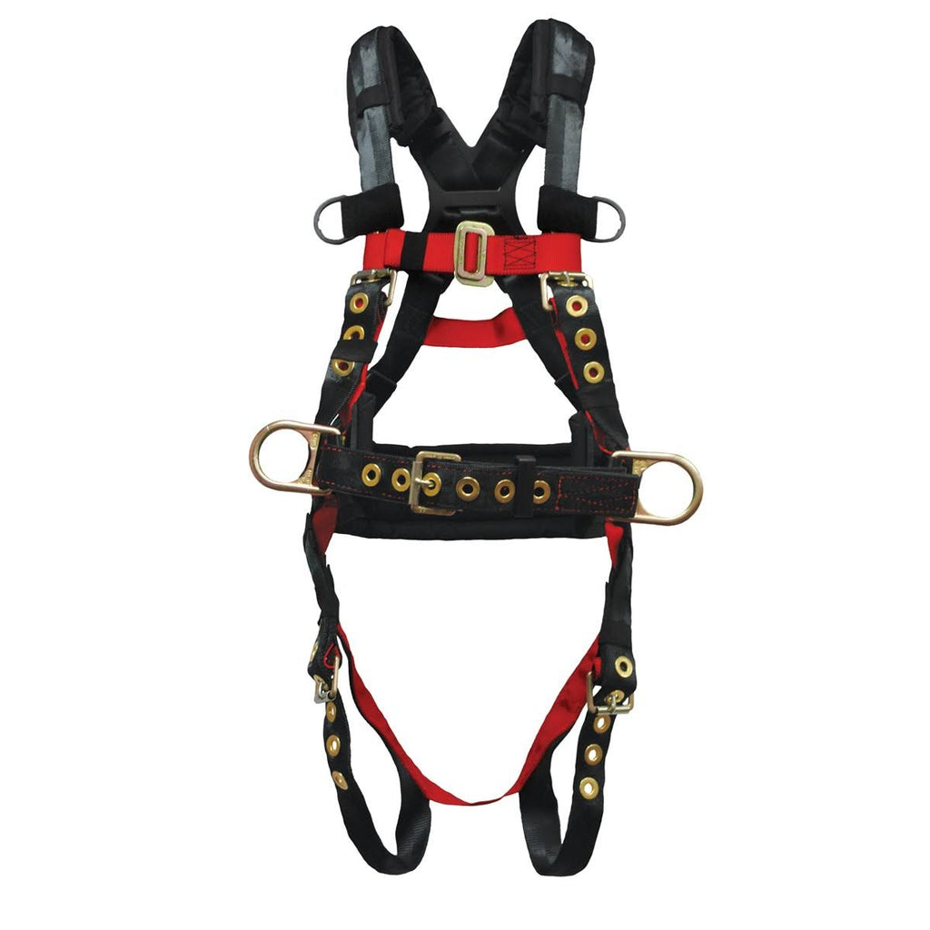 Polyester Nylon 3 D-Ring Harness with Tongue Buckles Medium O95047