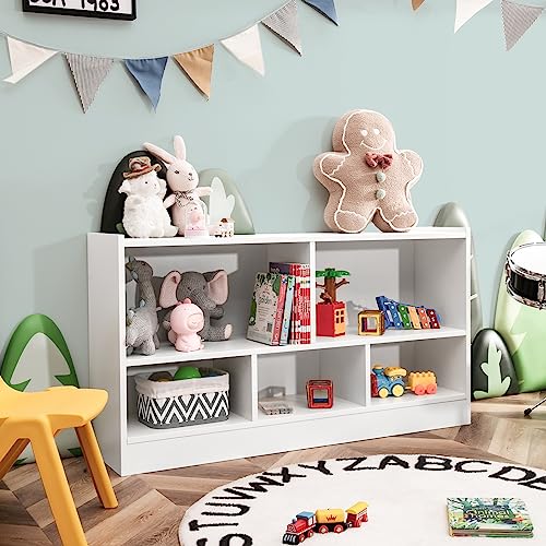 Wooden 5-Section Toy Storage Organizer F98151