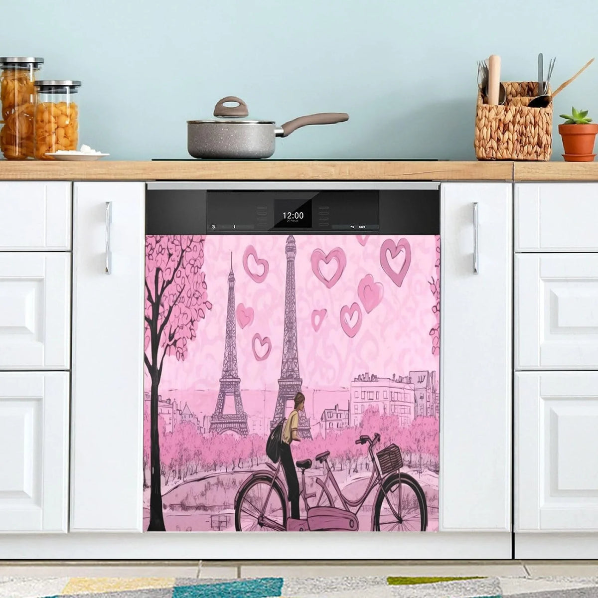 Pink Magnetic Dishwasher Sticker 23x26in G738240