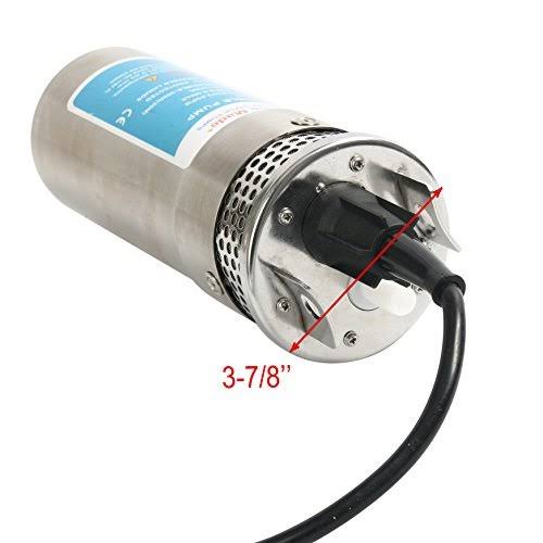 24V Stainless Shell Submersible 3.2GPM Deep Well Water DC Pump F355
